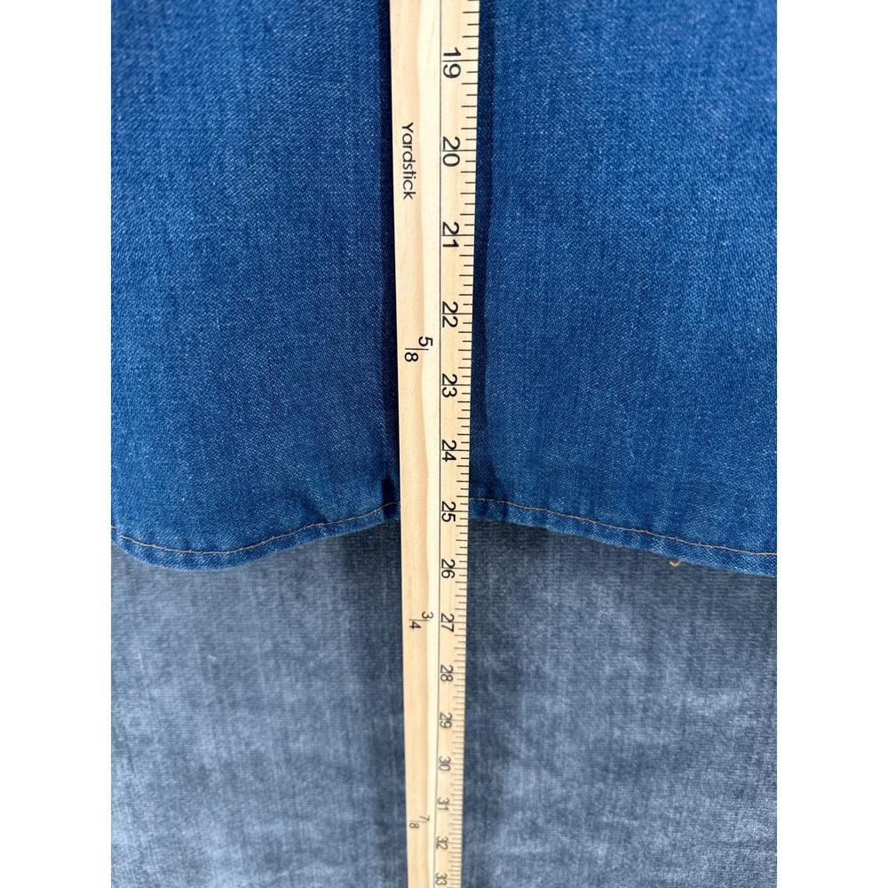 Wrangler Sherpa Lined Denim Vest Mens Medium Blue Western Ranch Cowboy USA VTG - Picture 7 of 10